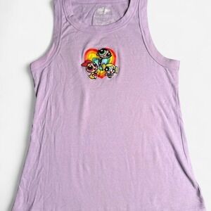 The Powerpuff Girls purple tank top, SIZE MEDIUM